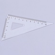 삼각자 투명 단품 수학교구 도면 초등삼각자 플라스틱 초등 투명 학생용자 직각 삼각 자 플라스틱자 형자 aud+69262bH