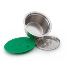 스텐 소스통 뼈통 소 업소용 바트 식당 주방 양념통 원형 수저통, 1커피색 캡슐, 기본 모델명/품번