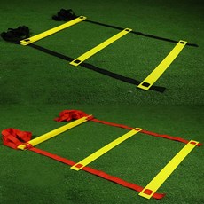 SM스포츠 스피드 훈련 연습사다리 4M 6M 8M 10M, 빨강+노랑, 1개