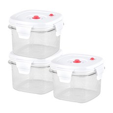 이지앤프리 에어제로 진공 밀폐용기 650ml 3개, 이지앤프리 에어제로 진공 밀폐용기, 650ml, 3개