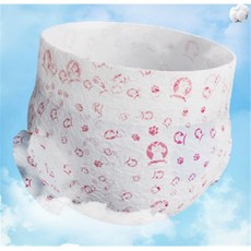 강아지 암컷 수컷 기저귀 M 중형 생리대 애견 노견 꼬리구멍 편안한 산책용 부드러운, 암컷용 기저귀 중형 M, 1세트, 10개입