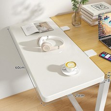 테이블 연장판 접이식 선반 데스크탑 팔걸이 책상 확장, 1개, 화이트+화이트 60x25