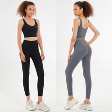조깅복 여자헬스복 여자 상하 9부 레깅스세트