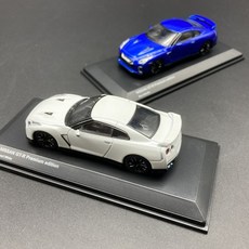 【KYOSHO 京商】1/64 日產 Nissan GT-R Premium Edition 特仕版本金屬車, 07067BL 特仕藍, 1個