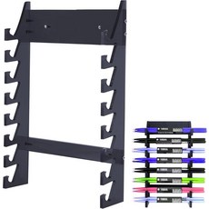 청푸 아크릴 드럼 스틱 홀더 디스플레이 벽걸이 홀더에 8세트의 스틱을 보관할 수 있습니다, White