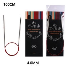 루엔 원형 뜨개질 바늘 튜브 매끄러운 코바늘 직조 바느질 도구 울, 1개