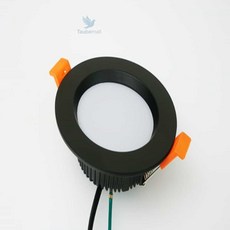 타우베 디밍 다운라이트 150mm(6인치) 5700K 블랙 욕실매립등