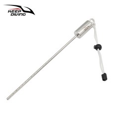 潛水搖鈴叮叮棒不銹鋼敲瓶器水下探棒帶刻度自響含手繩SSA-DD30 潛水鈴鐺 水中搖鈴 叮叮棒 水中搖鈴, 白色