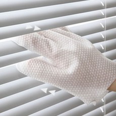 샤인홈리빙 올클린 부직포 청소장갑 에어컨 창틀 다용도 청소포, 손가락형장갑 청소포, 화이트, 50매