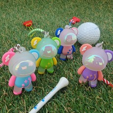 번개곰 엘이디 발광 골프티걸이 4개 1세트판매 티꽂이 필드용품 야간 라운드 필수품, 4색상