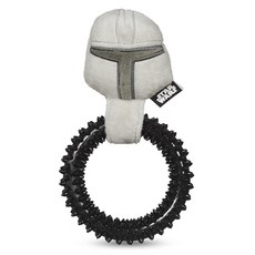 플러시 피규어 개 장난감 | 만다로리안의 6인치 소형 - 부드럽고 플러시한 장난감 모든 개를 위한 안전한 패브릭 삐걱거리는, 7 Inch