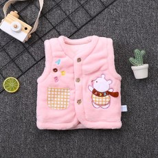 Annie 嬰幼兒珊瑚絨冬季加棉背心 寶寶馬甲 兒童衣服