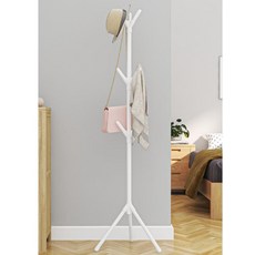 모던 슬림 철제 스탠드행거 조립식 옷걸이 수납 선반형 60cm, 화이트
