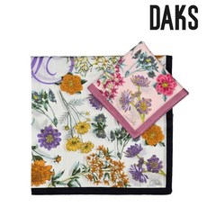 [백화점 정품] 닥스 플라워 패턴 나염 1매 손수건 DKO1425