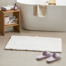 [JAJU/자주] 보더 양면 바스 매트_5x70cm_화이트, 1개, 화이트