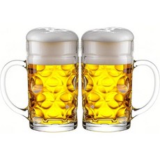 42온스 플라스틱 라지 맥주 머그잔 손잡이 세트 2개 파티 바 집 호텔용 재사용 가능한 깨지지 않는 스타인 음료 컵 위스키 주스 칵테일 음료에 완벽합니다, 42온스 플라스틱 라지 맥주 머그잔 손잡이 세트 2개,