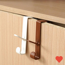 다용도 가방걸이 소품걸이 문걸이 행거 무타공 방문 옷걸이 도어 후크 모자, 상품선택, 블랙, 1개