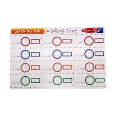 정품++ 멜리사앤더그 Melissa & Doug Telling Time Write-a-Mat, 정품++ 멜리사앤더그 Melissa & Doug Tel