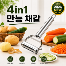 엔키프 프리미엄 만능 채칼 라페 필러 양방향 슬라이서 스텐, 1개, 셰프 실버