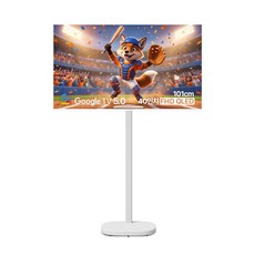 무빙큐빅스 스마트 40인치 FHD QLED 삼탠바이미 X PRO 셋트 이동식 tv 거치대 스탠바이미 삼텐바이미 중소바이미, 고객직접설치, 이동형 스탠드, 101cm(40인치)