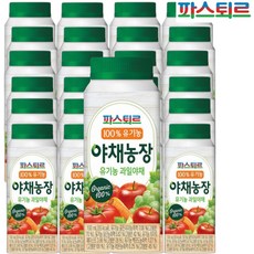 파스퇴르 유기농 야채농장 과일야채 190mlx24팩, 24개, 190ml