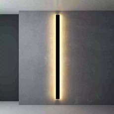 건물 외벽 조명 옥외 보안등 벽 거실 램프 긴등 벽등 벽부등 인테리어 카페, 1개, 4. 100CM 블랙-백색광 30W (배선형)