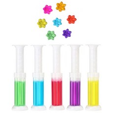 廁所馬桶小花芳香凝膠, 45g, 5個, 12朵/支【顏色隨機】