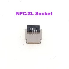 닌텐도 호환 스위치 조이콘 메인보드용 조이스틱 슬라이더 레일 배터리 커넥터 소켓 SL SR L ZR ZL NFC 플렉스 케이블 포트, NFC ZL Socket, 1개
