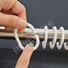 플라스틱커튼고리 샤워커튼링 C자고리 화이트, 본상품선택, 1개
