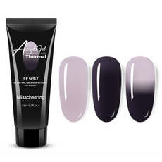 Misscheering Esteotzen Luminescent Polygel Nail 人造指甲延長材料 15ml, 08 GREY, 1條