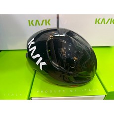 KASK UTOPIA Y 空力安全帽 亮黑/白字, 亮黑, 1個