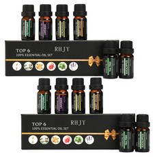 닥터월드 천연에센셜오일 10ml 6종세트 x 2ea, LAVENDER+PEPPERMINT+SWEET ORANGE, TEATREE+LEMON GRASS+EUCALYPTUS