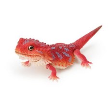 BANDAI 扭蛋 犰狳蜥與鬃獅蜥 生物大圖鑑 蛋樂寶, 1個, 鬃獅蜥 紅色