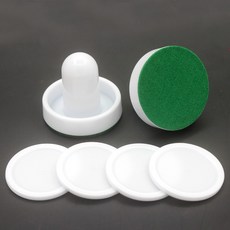 미니게임 에어하키 퍽세트 60mm, 60mm어택커 2개+플리스 2개+51mm 퍽4개, 화이트, 1개
