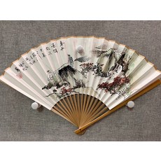 國畫手繪 宣紙摺扇 春和景明 穆科德老師作品, 參考詳情頁