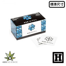 420 Science 酒精棉片 標準尺寸 100片入 清潔幫手, 1個, 標準尺寸 10片入 (散裝), 10片
