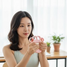 실리콘 손가락 악력기 손목 스트레칭 근력기, 1개, 핑크
