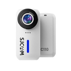 FLYone SJCAM C110 4K高清 IP65 防塵防霧 磁吸式 EIS防抖 微型攝影機, 1個, 白色,標配