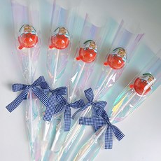 DIY 킨더조이 한송이 꽃다발 만들기 포장세트 (킨더조이 미포함), 5개, 블루