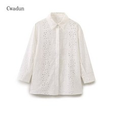 Cwadun 가을 캐주얼 셔츠 다재다능한 여성 HK692