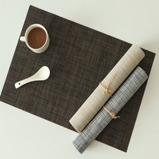 식탁매트 모던 테이블세팅 식탁 데코 식탁보 식탁유리대용 품격식탁매트 원목식탁유리, 그레이