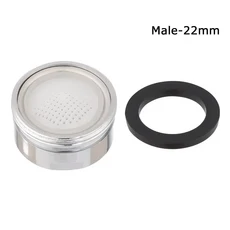 황동 주방 수도꼭지 남성 암나사 욕실 탭 에어레이터 버블러 깍지 16mm 18mm 20mm 22mm 24mm 28mm, 22mm male