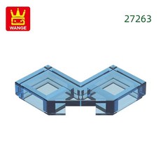 코너 블록 컬러 벽돌 조립 부품과, 29. 79.Trans-Dark Blue, 1개