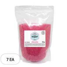 웰빙 솜사탕 설탕 딸기향, 1kg, 7개