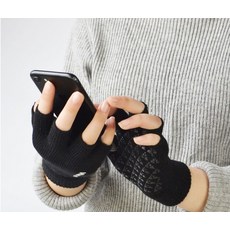 니트반장갑 손가락반장갑 여성 키보드 마우스 손토시