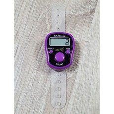 ＊小邑的家＊ 滿百響鈴計數器 每100響鈴 手指計數器 念佛計數器 清晰響鈴提示，操作簡單易上手, 3號紫色, 1個