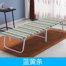 【椿嶼】折疊床單人床家用辦公室午休床經濟型出租屋簡易床便攜鐵床木闆床, 普通款60CM寬炫彩