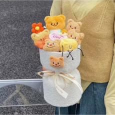 포에버블룸 인형 꽃다발 졸업식 입학식 발표회 학예회, 1개, 단일