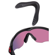 LenzReborn 오클리 M2 프레임 OO9212 OO9254/M2 XL OO9343 OO9345 선글라스용 교체용 노즈 피스 패드 - 블랙 275819