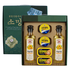 설날추석 소망 선물세트6P(오일+참치+햄) 명절종합 카놀라유 라이트팜, 2개
